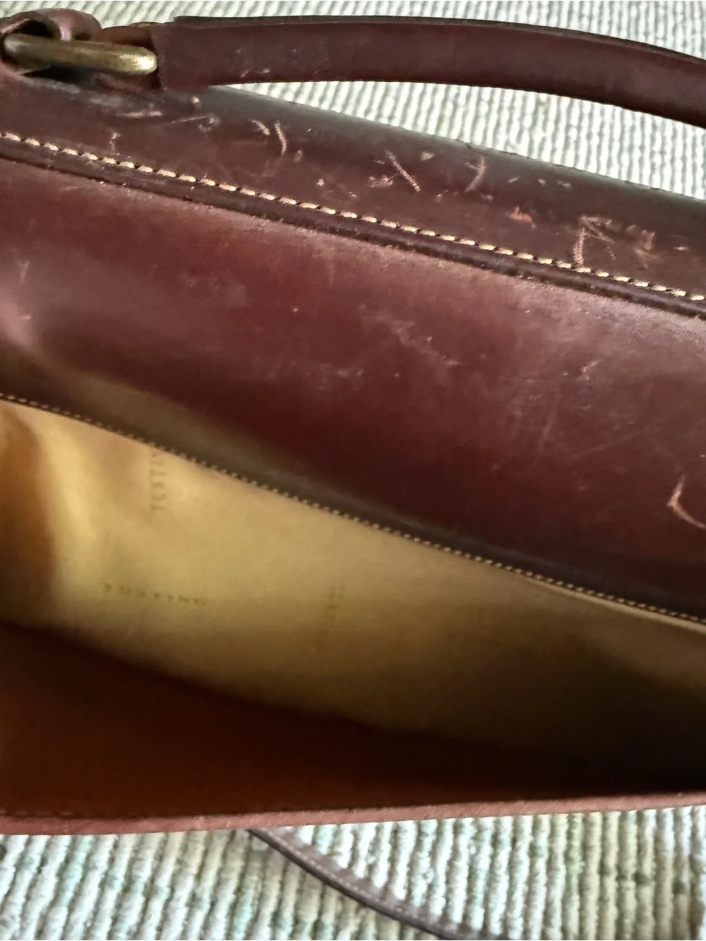 Tusting of England Leather Briefcase